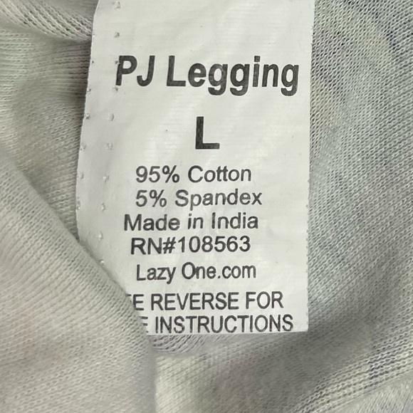 Lazy One Large Bear Pine Cabin Pj Leggings Pants Ridge Tahoe Lake Tahoe Nature - Picture 5 of 7